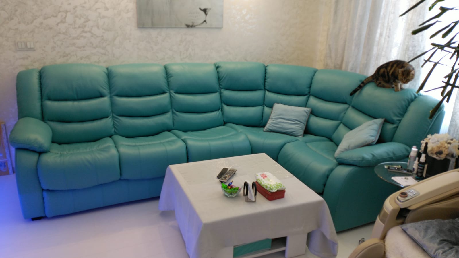 Перетяжка дивана на дому. Октябрьское Поле